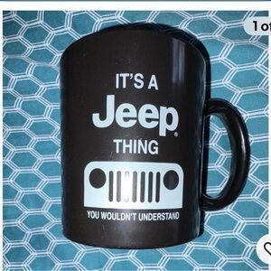 Jeep Black and White Mug